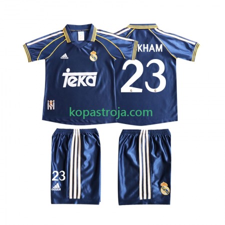 Billiga Fotbollströjor Real Madrid BECERHAM 23 1999 Retro Barn Tredje tröja 1998 Kortärmad